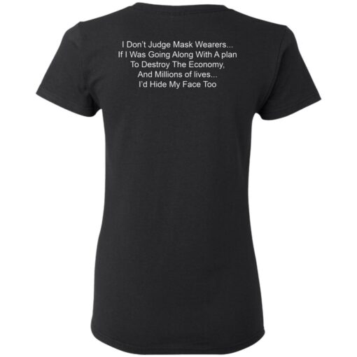 I don’t judge mask wearers if I was going along shirt $19.95