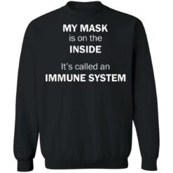 My mask is on the inside it's called an immune system shirt $19.95