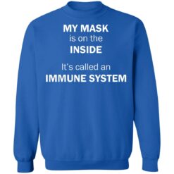 My mask is on the inside it's called an immune system shirt $19.95