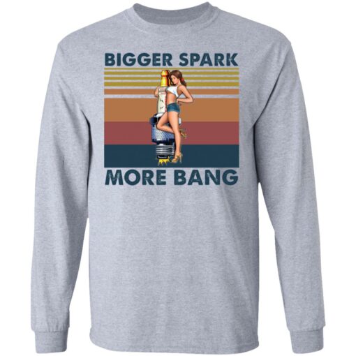 Plug pinup girl bigger spark more bang shirt $19.95