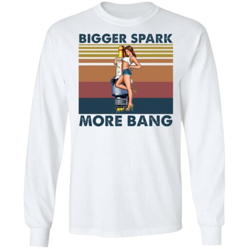Plug pinup girl bigger spark more bang shirt $19.95