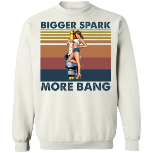 Plug pinup girl bigger spark more bang shirt $19.95