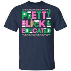 Pretty black and educated hand sign sweatshirt $19.95