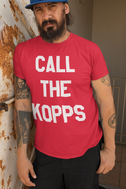 Call the Kopps t-shirt in red