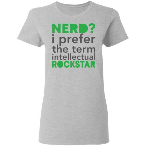 Nerd i prefer the term intellectual rockstar shirt $19.95