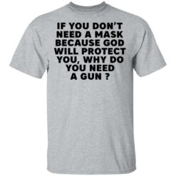 If you don’t need a mask because God will protect you why do you need a gun shirt $19.95