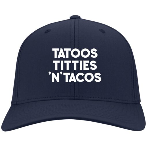 Tattoos titties n tacos hat, cap $24.75