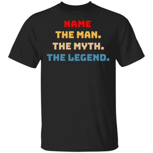 Custom name the man the myth the legend shirt $19.95 redirect05072021230548