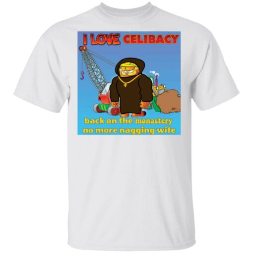 Garfield i love celibacy shirt $19.95 redirect05102021040522
