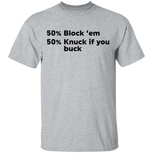 50% block ’em 50% knuck if you buck shirt $19.95 redirect05102021230542 1