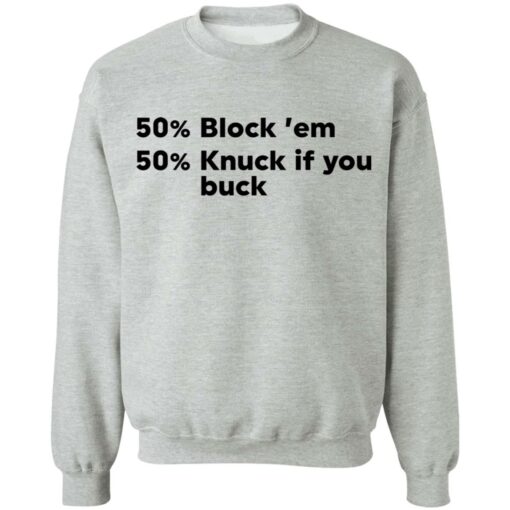 50% block ’em 50% knuck if you buck shirt $19.95 redirect05102021230542 8