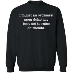 I’m just an ordinary mom doing my best not to raise shitheads shirt $19.95