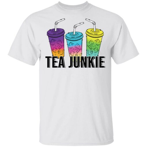 Tea junkie shirt $19.95 redirect05112021000534
