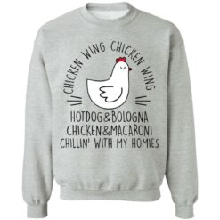 Chicken wing chicken wing hotdog and bologna shirt $19.95