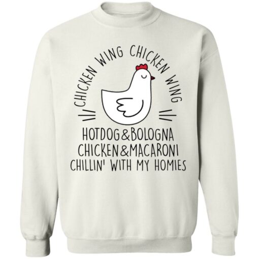 Chicken wing chicken wing hotdog and bologna shirt $19.95