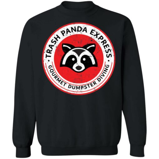 Raccoon trash panda express gourmet dumpster diving shirt $19.95