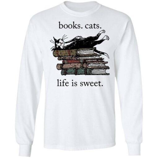 Book cats life is sweet shirt $19.95 redirect05132021050532 2