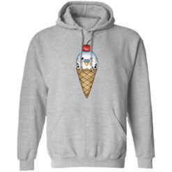 Budgie in ice cream cone shirt $19.95