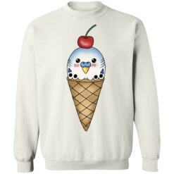 Budgie in ice cream cone shirt $19.95