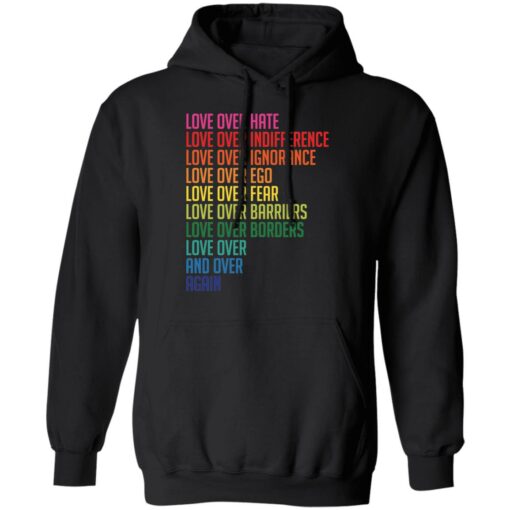 Love over hate love over indifference love over ignorance shirt $19.95 redirect05142021010527 6