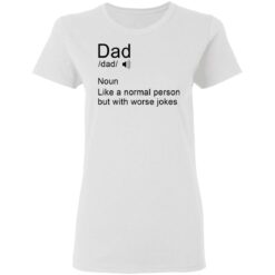 Dad noun Like a normal person but with worse jokes shirt $19.95 redirect05162021110554 2