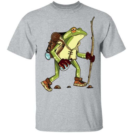 Cute frog hiker toad cottagecore aesthetic goblincore shirt $19.95