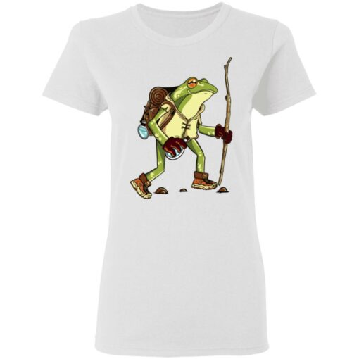 Cute frog hiker toad cottagecore aesthetic goblincore shirt $19.95