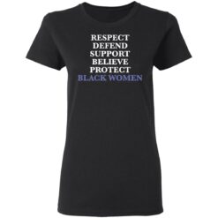 Respect defend support believe protect black women shirt $19.95