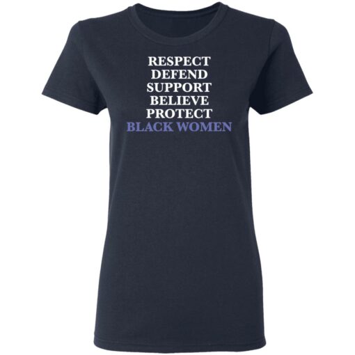 Respect defend support believe protect black women shirt $19.95