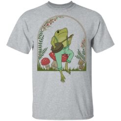 Frog Playing Banjo on Mushroom shirt $19.95