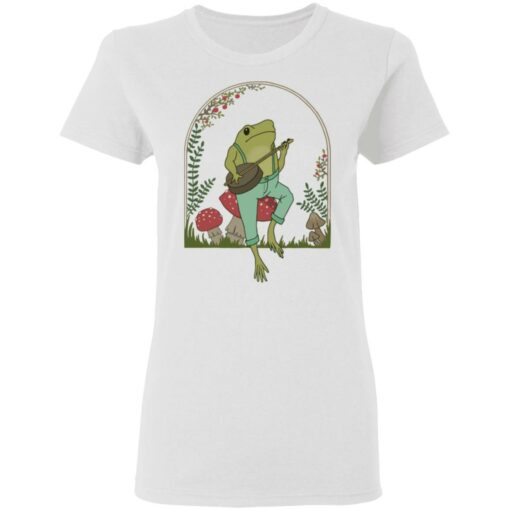 Frog Playing Banjo on Mushroom shirt $19.95 redirect05182021030554 2