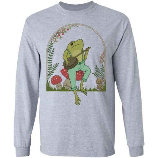 Frog Playing Banjo on Mushroom shirt $19.95