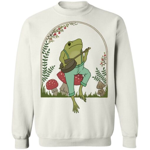 Frog Playing Banjo on Mushroom shirt $19.95 redirect05182021030554 9