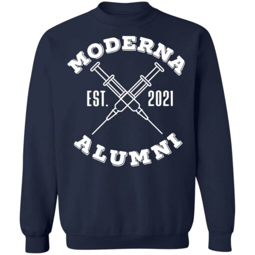 Moderna Est 2021 alumni shirt $19.95