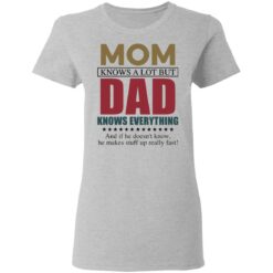 Mom knows a lot but dad knows everything shirt $19.95