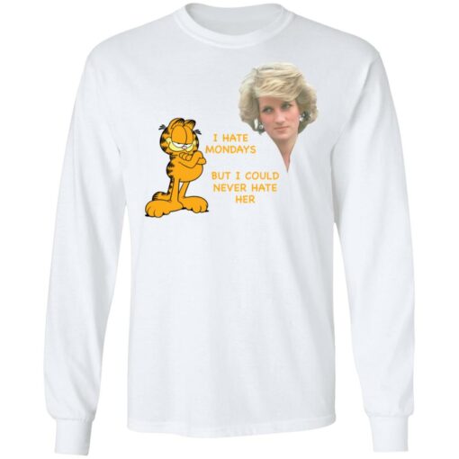 Diana and Garfield i hate mondays but i could never hate her shirt $19.95 redirect05192021040545 5