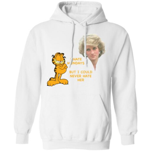Diana and Garfield i hate mondays but i could never hate her shirt $19.95 redirect05192021040545 7