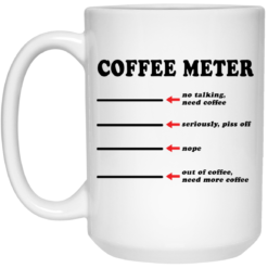 Coffee meter no talking need coffee seriously piss off mug $16.95