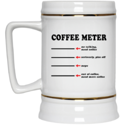 Coffee meter no talking need coffee seriously piss off mug $16.95