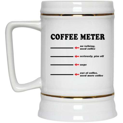 Coffee meter no talking need coffee seriously piss off mug $16.95