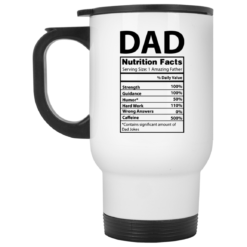 Dad Nutrition facts mug $16.95