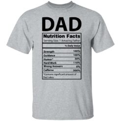 Dad Nutrition facts serving size 1 amazing father shirt $19.95 redirect05212021230537 1