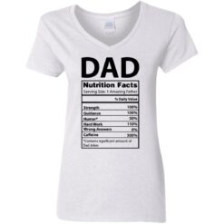 Dad Nutrition facts serving size 1 amazing father shirt $19.95