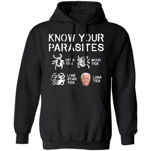 B*den know your parasites deer tick wood tick luna tick shirt $19.95