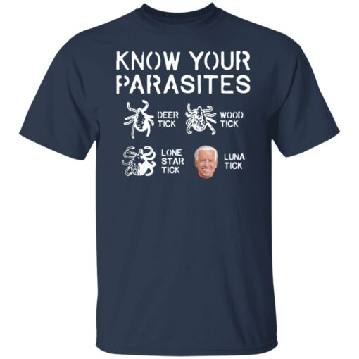 B*den know your parasites deer tick wood tick luna tick shirt $19.95