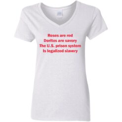 Roses are red Doritos are savory The U.S. prison system Is legalized slavery shirt $19.95 redirect05232021220551 2