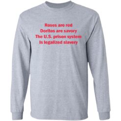 Roses are red Doritos are savory The U.S. prison system Is legalized slavery shirt $19.95 redirect05232021220551 4