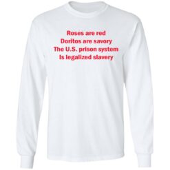 Roses are red Doritos are savory The U.S. prison system Is legalized slavery shirt $19.95 redirect05232021220551 5