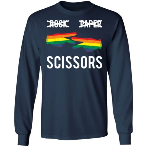 Gay pride rock paper scissors shirt $19.95