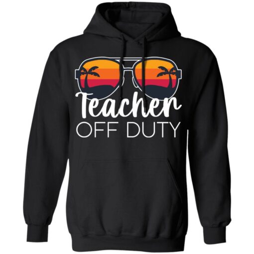 Teacher off duty sunglasses beach sunset shirt $19.95